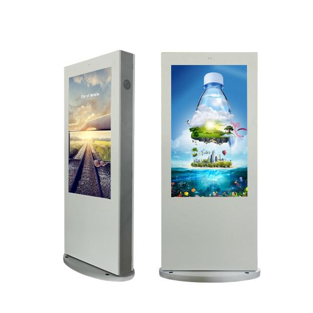 Signage van aluminiumprofielen Openlucht Digitale Kiosk Reclamevertoning 49 Duim 500cd/m2