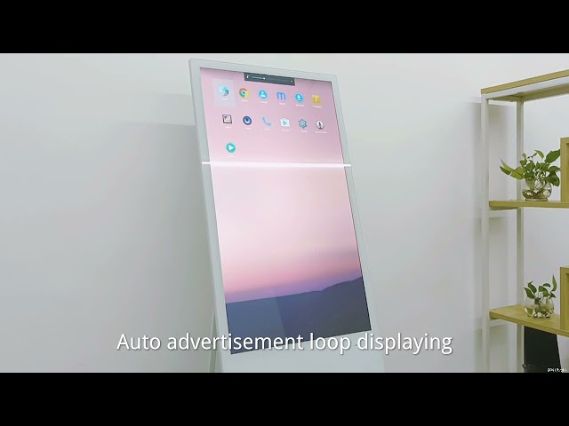 Van de de Affichekiosk van Android de Interactieve LCD van de het Super Slimpcap Folie Witte Kiosk van de het Touche screenbanner