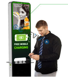 Binnenmoble-Telefoon het Laden Post Digitale Signage Totem 21,5 duimlcd de celtelefoon van de reclamespeler het laden kiosk
