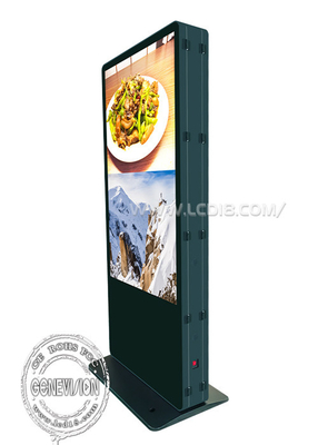 75&quot; 4K Dual Screen WIFI Digital Signage Interactieve Digitale Totem Touch Screen Kiosk met Win 11 OS