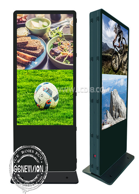 75&quot; 4K Dual Screen WIFI Digital Signage Interactieve Digitale Totem Touch Screen Kiosk met Win 11 OS