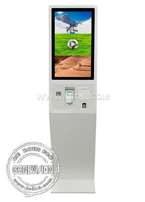27 inch ontvangstprinter QR-code scanner Fingerprint zelfbediening kiosk voor fastfood restaurants