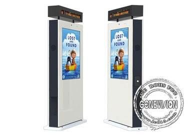 4K Signage van de 86 DuimBushalte ultra Heldere Waterdichte Digitale Openluchtlcd Kiosk
