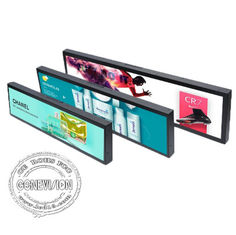Het lange Scherm rekte Digitale Signage LCD Binnen Videovertonings Hoge Helderheid uit 19,7 Duim