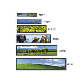 Van de de Plankenrand van de douanegrootte het schermvertoning LCD 19 van de“ 24“ 28“ 700 neten ultra wijd Uitgerekte bar Digitale Signage Reclame