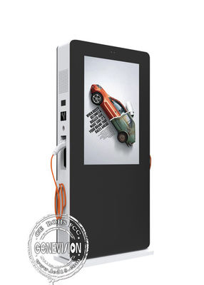 Elektrische EV-Auto het Laden Post Digitale de Reclamekiosk met van 43“ 55“ 4K LCD
