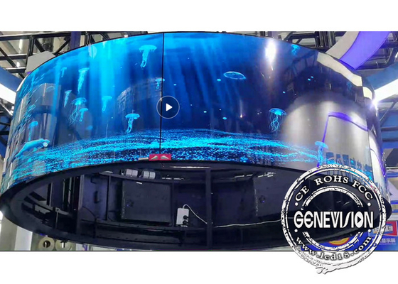 LG 55 de“ Zelf Tweezijdige Flexibele Gebogen OLED Videomuur van Backlight
