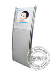 19inch Capacitive Touch Screen Kiosk Silver Slim Commercial Display Curved-shape Advertising Kiosk