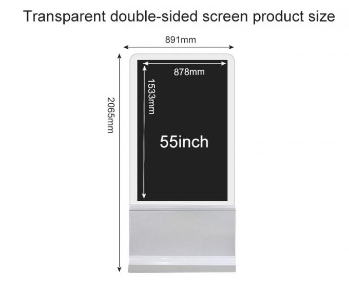 55“ Tweezijdige de Kiosk Digitale Signage van 4K OLED