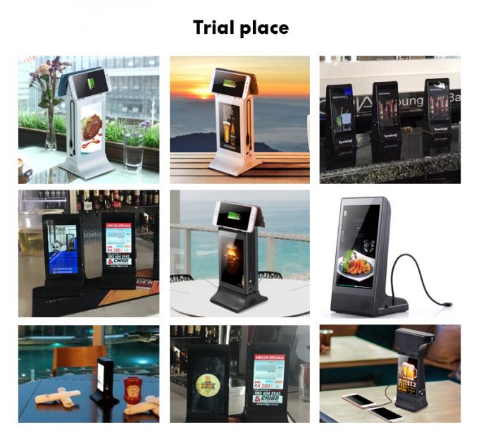 8 de“ Kiosk Op batterijen van het Self - servicetouche screen met Lichaamssensor