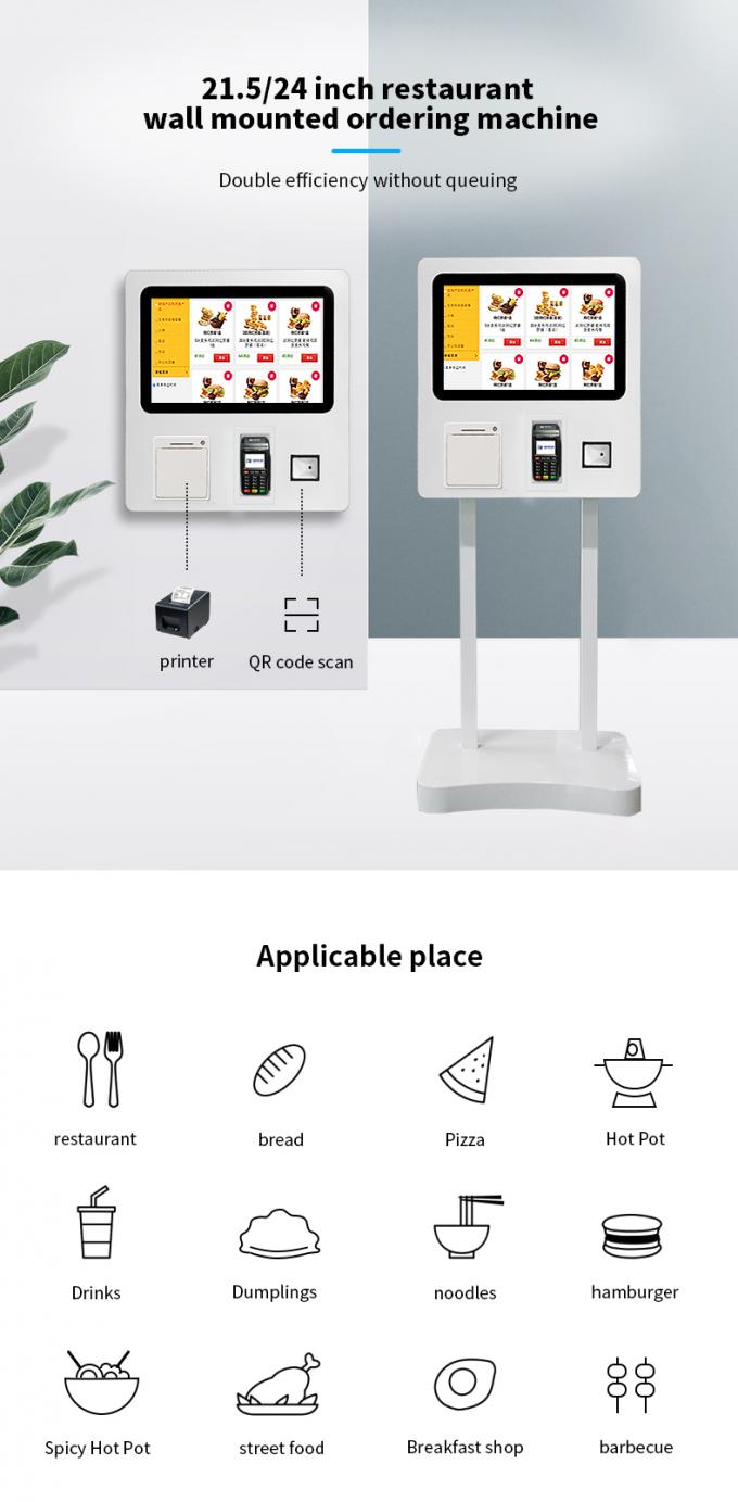 Ali Pay Support 21,5“ Muur zet de Kiosk van de Touch screenself - service op