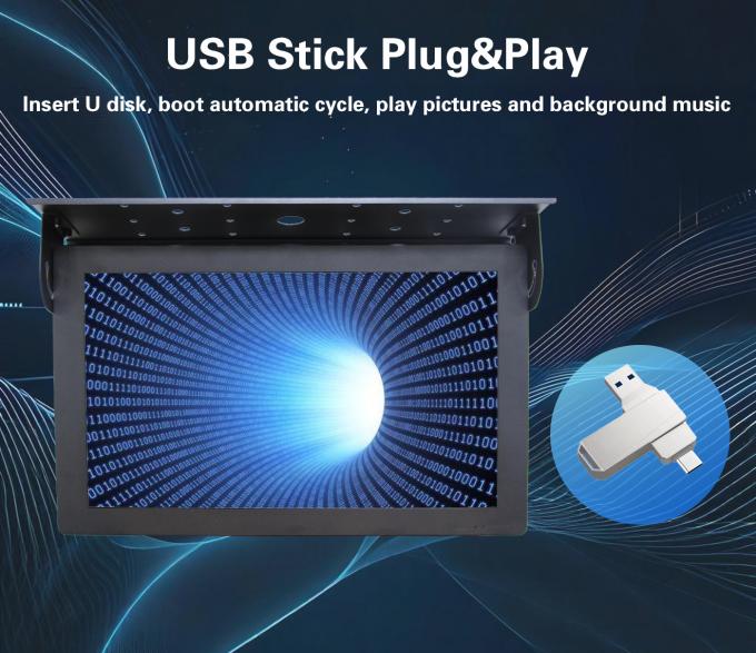 21.5 inch Plafondmontage Android 7.1 Gratis Cloud Server LCD Bus Digitaal Signage Display 1G+32G Wifi Lift Wayfinding Onderwijs 1