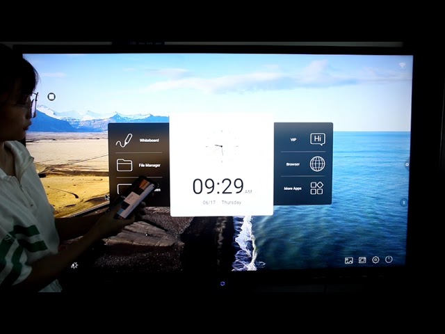 55“ 85“ het Interactieve Multitouche screen Whiteboard van Android OPS voor Gezoemvergadering