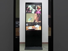 49 inch 450nits LED Light Bar Strip Decoratie AG Glas LCD Reclame Kiosk met Camera