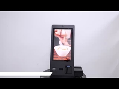 OCR Passport Reader 24 inch Desktop Hotel Check In Self Service Kiosk met Camera Microfoon