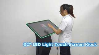 32 inch LED Light AG-glas alles-in-één touchscreenkiosk