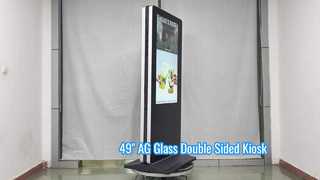 49 inch 4K AG glazen dubbelzijdige LCD-kiosk
