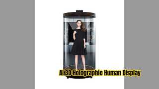 75 inch 3D holografisch AI digitaal menselijk display