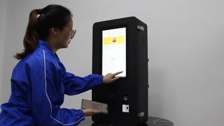 15,6-inch zelfbestellende kiosk voor buiten met vingerafdruklezer, 720P