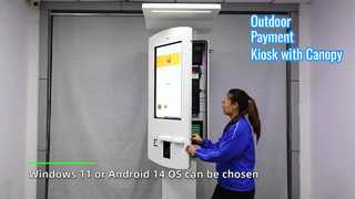 Outdoor touchscreen kiosk: weerbestendige zelfbedieningsbetaling