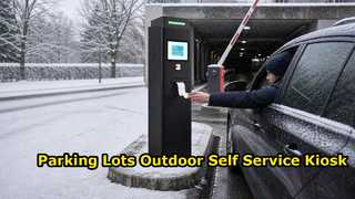 Parkeerplaatsen 10,4 inch buiten LCD-scherm Zelfbetalingsoplossing met QR-codescannerprinter