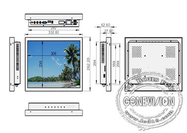 De Monitor van Kabeltelevisie Lcd van Tftusb, Desktop/Muur zet Lcd Vertoning Brede het Bekijken Hoek op