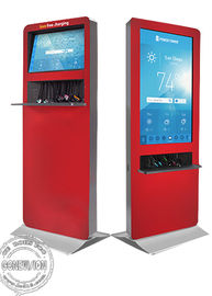 Vloer die van de wifiaanraking van Android OS de Kiosk Digitale Signage LCD advertentiespeler/mobiel telefoon het laden station bevinden zich