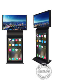 HD Android-Signage van de Voorzien van een netwerk het vrije bevindende verticale Kiosk Digitale vertonings dubbele scherm