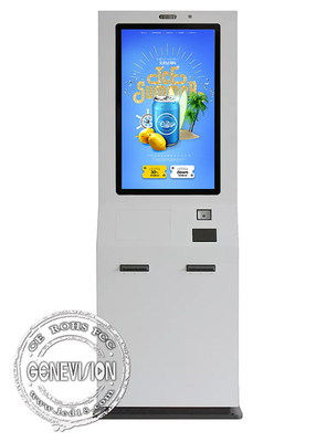 32 inch outdoor capacitieve selfservice touchscreen kiosk met printer en scanner