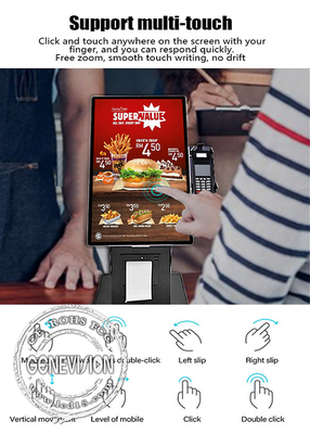 21.5“ 15,6“ de Automatiseringsorde en betaalt de Kiosk van het Self - servicetouche screen met Printer