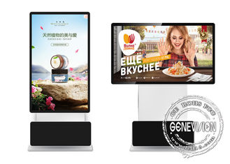 65 Duimlcd Draaibare Signage van WIFI van de Touch screenkiosk Digitale Kiosk Binnentotem Android die Speler adverteren