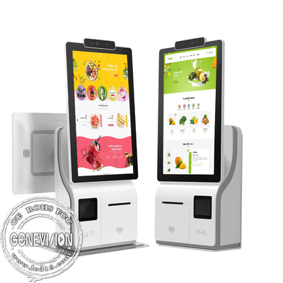 De Kiosk die van de touch screenbetaling POS Machine tot Aanraking Twee opdracht geven Kantenvertoning