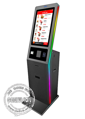 27 Inch Self Service Betaling Kiosk Cash Coin Loader Dispenser Windows Capacitief touchscreen