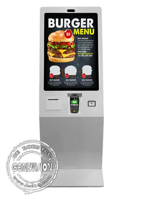 27 Inch Self Service Betaling Kiosk Cash Coin Loader Dispenser Windows Capacitief touchscreen