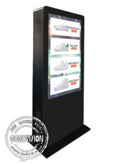 De vrije Status buiten Digitale Signage Touchscreen Kiosk bouwde Airconditioning in