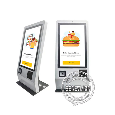 Desktop Android 24 inch touchscreen zelfbediening automatische betaalmachine voor restaurant