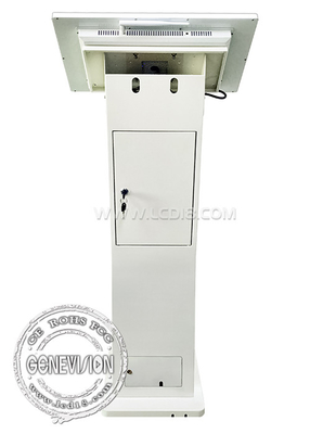 21.5&quot; Cashless Self Ordering Touch Screen LCD Payment Machine K Stand met printer QR-code scanner