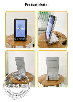 15.6 inch L-vormige advertentie tafel touchscreen of geen touchscreen voor de toonbank