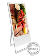 43 de Tribune Draagbare LCD van duimandroid OS het Vouwbare Digitale Signage Commerciële van de het Menuraad van het Vertoningsrestaurant Slanke Kader ultra