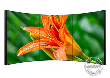 49“ 55“ 65“ het 4*4 gebogen LCD videomuur/500 neten lcd de muur grote scherm van paneeltv