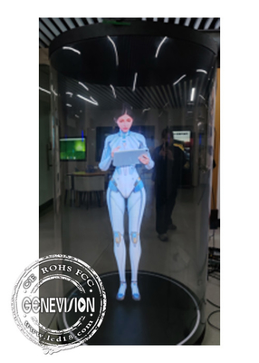 21.5 inch 75 inch Android systeem AI technologie Mini LED Digitale menselijke holografische vitrine reclame kiosk