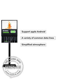 21,5 duimlcd Digitale Signage van USB Android Wifi van het Reclamescherm met het Laden post en Programma voor externe besturing