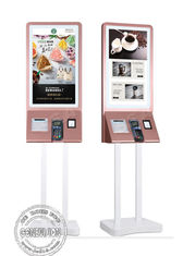 Signage van het vloer de Bevindende Touche screen Digitale Kiosk van de Self - servicebetaling met POS-terminal