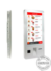 Signage van het vloer de Bevindende Touche screen Digitale Kiosk van de Self - servicebetaling met POS-terminal