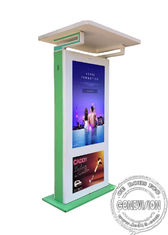 openlucht Digitale Signage van 55 duim Promotieandroid Vloer die Waterdichte Openluchttouch screenlcd Interactieve Kiosk bevinden zich