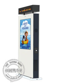 4K Signage van de 86 DuimBushalte ultra Heldere Waterdichte Digitale Openluchtlcd Kiosk