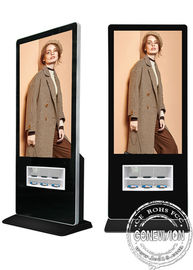 Luchthaven die 55“ WIFI de digitale signage draadloze kiosk van de laderspost voor multi mobiele telefoons adverteren