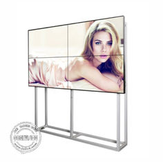 Volledige Digitale Signage van HD LCD Naadloze Videomuur 55 Duim Uiterst dunne Vatting met Steun