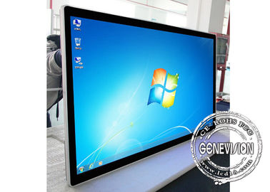 PC-de Muur zet LCD Reclamevertoning 65 Duimwinst 10 de Helderheid van 4G op 400cd/2