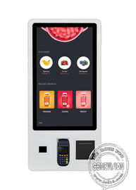 De vloertribune 32 duim het Zelf Opdracht geven tot automatiseerde de Kiosk van de Touch screenbetaling voor Snel Voedsel